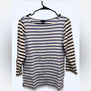 Nautica Women's Long Sleeve Striped Top